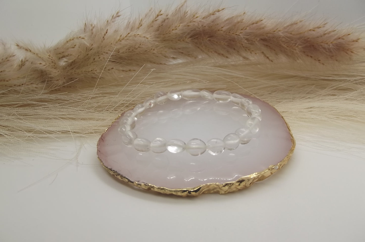 Cristal de roche (pierre ovale)